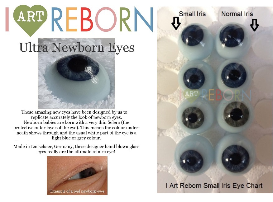 Ultra Newborn Glass Eyes